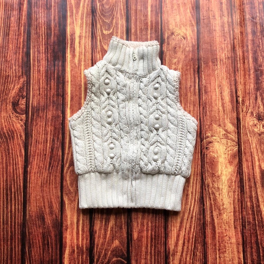 Girl’s Cable Knit Sweater Vest